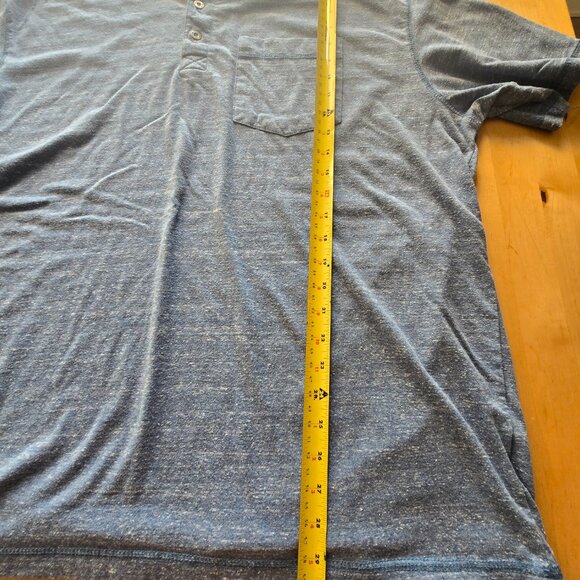 Red Head Pull over Shirt Hunting Outdoor Mens 2X short sleeve blue cotton blend - Picture 6 of 8